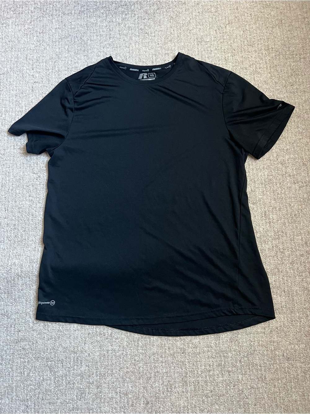 Russell Athletic black dri power 360 tshirt